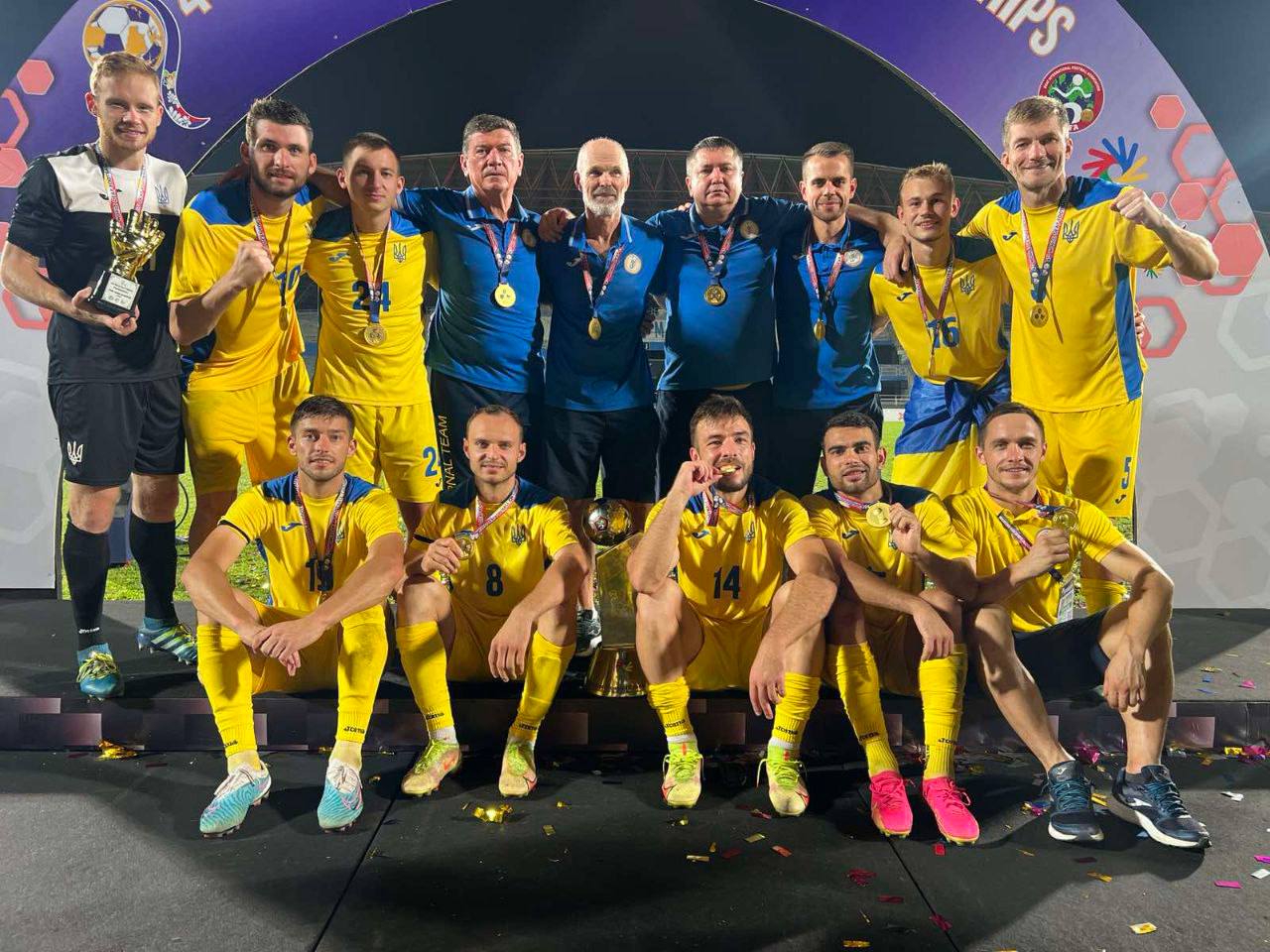 Футболісти з Полтавщини стали переможцями в складі дефлімпійської збірної на чемпіонаті світу